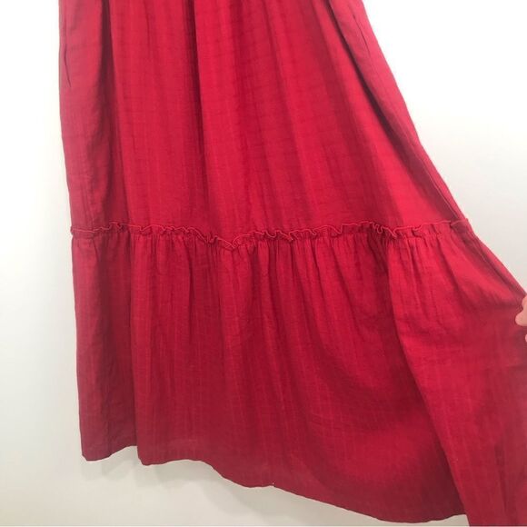 Sugar + Lips Red Tiered Sundress - Picture 7 of 16